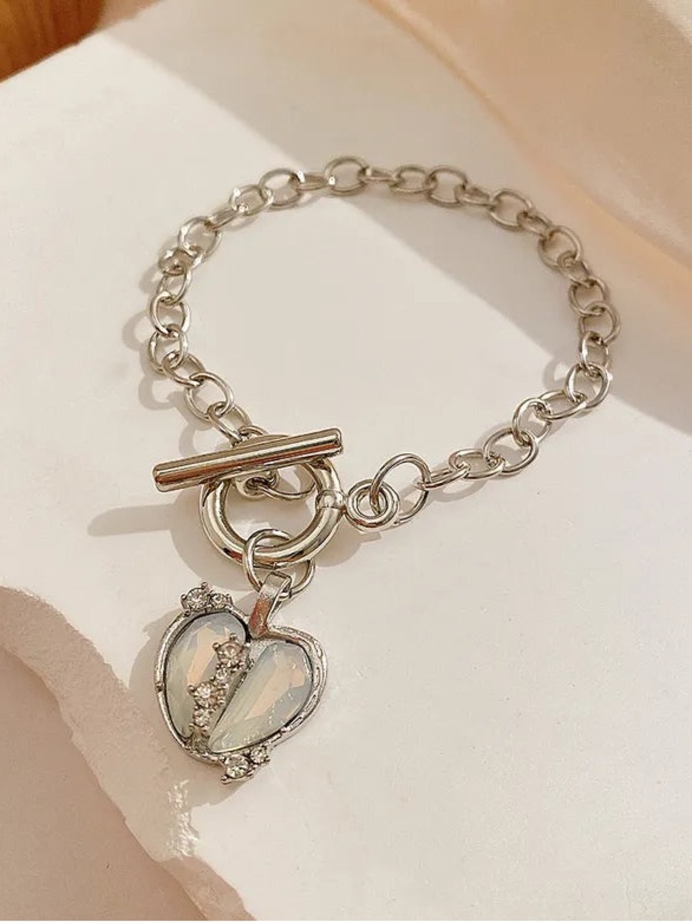 Sterling Silver Heart women’s bracelet. Buy One Get One Free.